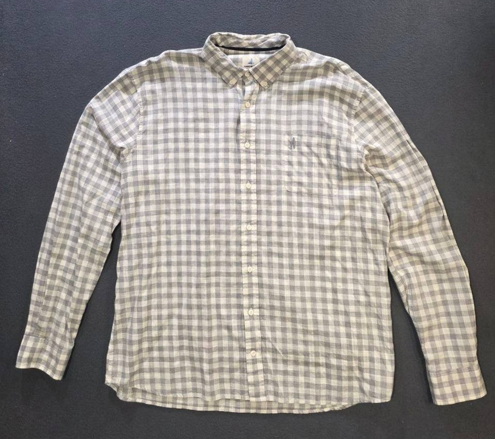 Johnnie-O Hangin Out Hyat Shirt Mens XXL Check Button Up cotton A011066